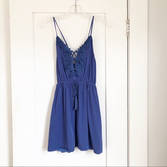 Missguided Dresses & Skirts - Missguided Blue Lace Mini Dress